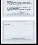 Saarland MiNr. 299-303 Br postfrisch Volkshilfe, Fotobefund Geigle