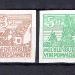 SBZ Mecklenburg-Vorpommern MiNr. 29 + 32 x b postfrisch geprüft Kramp