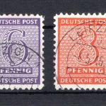 SBZ West-Sachsen MiNr. 120 X - 123 X gestempelt geprüft Ströh