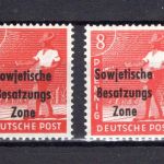 SBZ Allg. Ausgaben MiNr. 184 aa + b postfrisch geprüft Paul