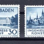 franz. Zone Baden MiNr. 46 I + II postfrisch geprüft Schlegel