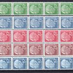 Bund Rollenmarken lumogen MiNr. 183 y R-260 y R postfrisch 5er Streifen