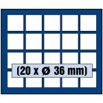 Safe COIN Box für 20 Münzen à 36 mm Ø Nr 8336 Neu