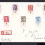 SBZ Berlin Brand. MiNr. 1-7 B gestempelt auf R-Brief, Fotoattest Jasch