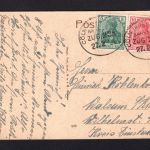 AK Cleve (Kleve) NRW 1920 Serestempel, Bahnpoststempel