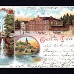 AK Cleve (Kleve) NRW 1899 Hotel Hof von Holland J. Kock, Amphietheater