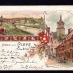 AK Cleve (Kleve) NRW 1898 Die Schwanenburg vom Kloppberg aus gesehen