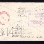Neuseeland Erstflugbeleg Neuseeland-Australien 30. April 1940