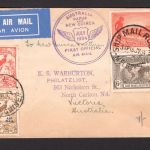 Australien Erstflugbeleg Australien-Papua- Australien 24. Juli 34