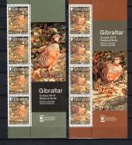Gibraltar MiNr. 4x1896-97 + Block 138 Vögel CEPT/Europa postfrisch Tiere