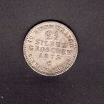 Preussen 1873 2 1/2 Silbergroschen Wilhelm