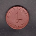 Boldixum Föhr 1921 1 Mark, Steingut Meissen