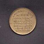 Weimar Medaille 1923 am 15. November kostete 1 Pfund Brot ....