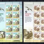 Alderney WWF MiNr. 145-150 Seevögel als Kleinbogen-Satz postfrisch Tiere