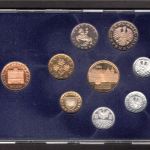 Österreich 1984 Kursmünzensatz 2 Groschen - 20 Schilling in Hartbox PP