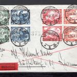 Deutsches Reich MiNr. W 47 + W 55 (je 2x) Mischfrankatur auf Eilbote