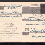 Brit. Zone Aufbrauchsausgabe Husum gebraucht Wertaufdruck C