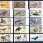 Mauritius MiNr. 268-282 Heimische Vögel, Satz postfrisch Tiere