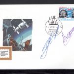 Sowjetunion MiNr. 4296 FDC Autogramme von G. Sarafanov und L. Dyomin