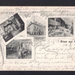 AK Cleve (Kleve) NRW 1903 Cafe-Restaurant Kaiser Friedrich, E. Schmitz