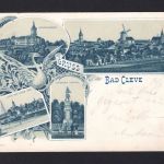 AK Cleve (Kleve) NRW 1899 div. Motive