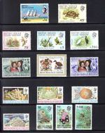 Brit. Terr. Ind. Ozean Slg. von 1968-1976 kpl. MiNr. 1-89 postfrisch