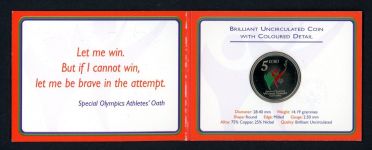 Irland 2003 5 Euro Special Olympics im Blister BU