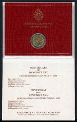 Vatikan 2 Euro Gedenkmünze 2008 "Paulusjahr" im original Folder ST