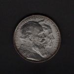 Baden 1906 2 Mark Friedrich I. mit Luise vz