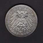 Sachsen 1914 5 Mark Friedrich August III. ss-vz