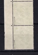 Bund MiNr. 123 DZ 2 postfrisch senkr. Paar, geprüft Schlegel