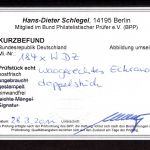 Bund MiNr. 184 x W DZ postfrisch waag. Eckrandpaar, Kurzbefund