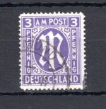 Bi-Zone MiNr. 10 Ay gestempelt geprüft Hettler