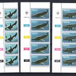 Südwestafrika MiNr. 466-471 Rand-Bogenteile postfrisch Tiere Wale