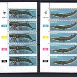 Südwestafrika MiNr. 466-471 Rand-Bogenteile postfrisch Tiere Wale