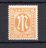 Bi-Zone MiNr. 13 Gy postfrisch geprüft Hettler