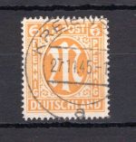 Bi-Zone MiNr. 13 Gy gestempelt geprüft Hettler