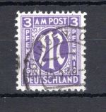 Bi-Zone MiNr. 17 b Cz gestempelt geprüft Hettler