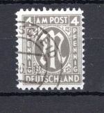 Bi-Zone MiNr. 18 Bz gestempelt geprüft Hettler