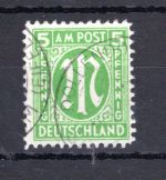 Bi-Zone MiNr. 19 Dz gestempelt geprüft Hettler