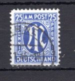 Bi-Zone MiNr. 28 Cz gestempelt geprüft Schlegel