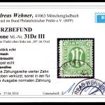 Bi-Zone MiNr. 31 Dz III gestempelt Kurzbefund Wehner