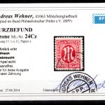 Bi-Zone MiNr. 24 Cz gestempelt Kurzbefund Wehner