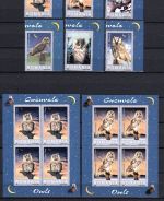 Rumänien MiNr. 5729-5734 Satz und Kleinbogen-Satz postfrisch Eulen, Vögel