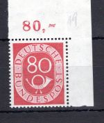 Bund MiNr. 137 Eckrand or postfrisch 2 x gefaltet, geprüft Schlegel