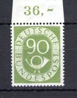 Bund MiNr. 138 Oberrand postfrisch gefaltet, geprüft Schlegel