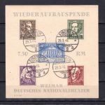 SBZ Thüringen MiNr. Block 3 B gestempelt geprüft Ströh