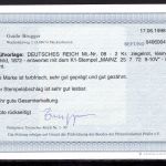 Kaiserreich MiNr. 8 gestempelt Fotobefund Brugger