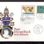 Vatikan 1984 Numisbrief Medaille Johannes Paul II. in der Schweiz PP
