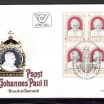 Österreich 1983 Numisbrief Medaille Johannes Paul II. in Österreich PP